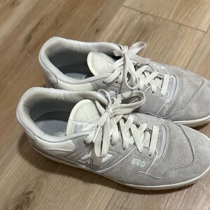 New Balance Cream and White Sneakers